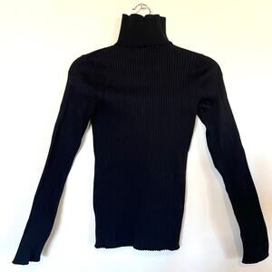 Aztech Aspen Ski base ribbed turtleneck black small EU 38 apres designer